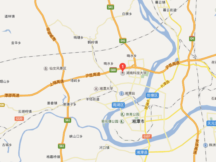 湖南科技大学高清地图图片